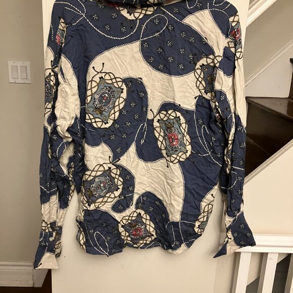 Vintage Nautical Shirt with Dagger Collar - Picture 5 of 10